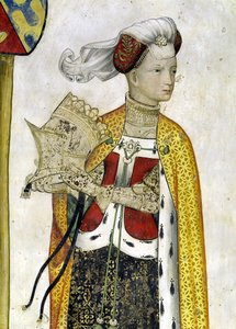 De ni værdige og de ni værdige kvinder, detalje af Lampeto, 1418-30